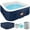 Blue, variant on 73 inch 4-6 Person Inflatable Hot Tub Spa with Control Panel, Outdoor Portable Hottub with 130 Jets, Insulated Tub Cover and Floor Protector, Temperature up to 104°F, Blue