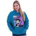 thumbnail image 3 of Kanji Betty Boop Beauty and Brains Hoodie Sweatshirt Women Brisco Brands 4X, 3 of 4