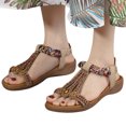 thumbnail image 1 of 【2230-3】Sandalias mujer correas elásticas versátiles y sandalias ligeras y cómodas (Beige 38), 1 of 9