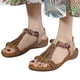 thumbnail image 1 of 【2230-3】Sandalias mujer correas elásticas versátiles y sandalias ligeras y cómodas (Beige 38), 1 of 9