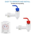 thumbnail image 4 of Grifo para enfriador de agua Uxcell, plástico de colores variados, reemplazo de grifo caliente y frío para el hogar 0.51" 2pcs, 4 of 7