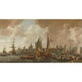 thumbnail image 3 of Lieve Pietersz. Verschuier 14x9 Black Modern Framed Museum Art Print Titled - Arrival of Charles II, King of England, in Rotterdam, 24 May 1660 (C. 1660 - C. 1665), 3 of 5