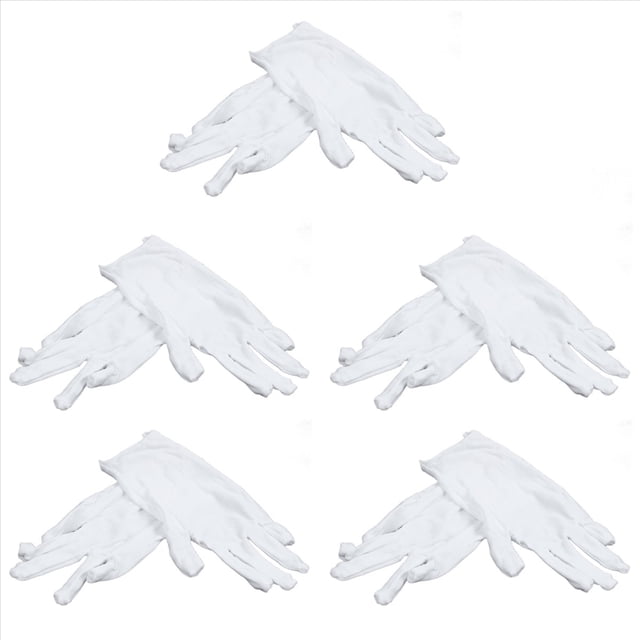 10X Guantes de Algodón Guantes AntiestáTicos Guantes Protectores para Trabajadores Domésticos