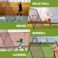 thumbnail image 6 of Adjustable Volleybal Net 7x4 Ft,Volleyball Training Equipment for Lacrosse, Baseball, Soccer,Tennis,Backyard Volleyball Rebounder Hitting Serving Passing Spike Practice, 6 of 6