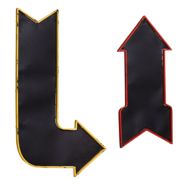 Arrow Set of 2 Metal Wall Signs