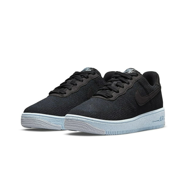 Nike Air Force 1 Crater Flyknit (GS) Big Black-Chambray Blue dh3375-001 -