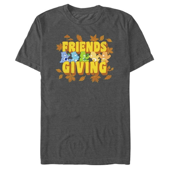 Men's Care Bears Friends Giving Graphic Tee Charcoal Heather Large