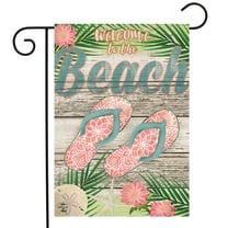 Briarwood Lane Welcome Beach Flip Flops Double Sided Garden Flag
