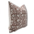 thumbnail image 5 of Fabdivine Block Print Throw Pillow Cover, 18x18 inch Duck Canvas, Handmade, Brown, 5 of 5