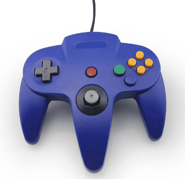 Control Genérico Blue Mamba Compatible con Nintendo 64 Azul