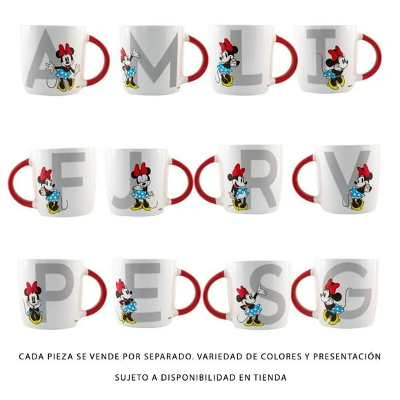 Taza Regalos Siglo XXI Cerámica Diseño Letra Minnie Varios Modelos 1 Pieza