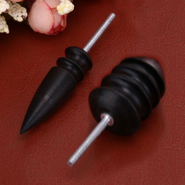 Cabezal De Molienda Electrico Útil herramienta de punta puntiaguda para pulidor de bordes de cuero de madera Blackwood C Wdftyju Libre de BPA
