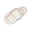 White, variant on Women's Bubble Double Strap Faux Fur Slippers Plush Cushioned Open Toe Non Slip Slides for Home Dorm Spa Lounge White