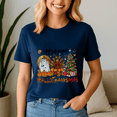 thumbnail image 5 of Happy Hallothanksmas Tshirt, Halloween Thanksgiving Christmas Shirt, Holiday Season Tee, Turkey Gift, Vintage Ghost ,Merry Christmas, 5 of 5