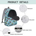 thumbnail image 4 of Monster Cartoon Truck Blue Pattern Backpack for School, Cute School Bag with Adjustable Shoulder Straps and Padded Back, 15.7"x11.8"x5.5", 4 of 5