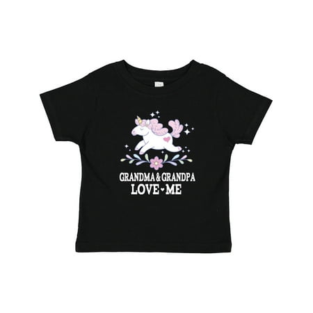 

Inktastic Grandma and Grandpa Love Me Unicorn Gift Baby Girl T-Shirt
