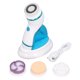 thumbnail image 1 of Cepillo de limpieza facial Masaje por vibración Promueve la circulación Cepillo eléctrico para lavado de cara con 3 cabezales azul, 1 of 9