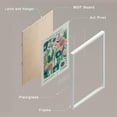 thumbnail image 4 of PixonSign Framed Canvas Print Wall Art Set - Market Abstract Floral Botanical Posters - Set of 9 Boho Pastel Nature Wildflowers Wall Décor for Living Room, Bedroom, Office - 12"x16" White, 4 of 5