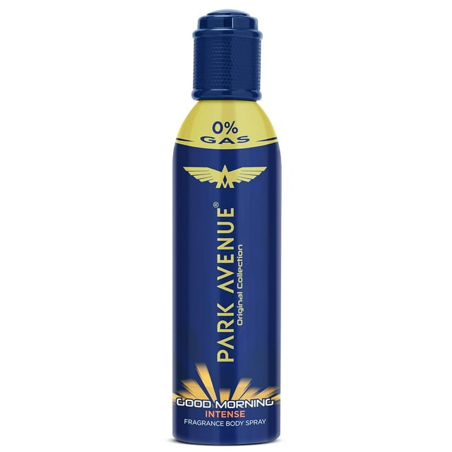 Park Avenue Liquid for Good Morning Intense NO GAS Perfume For Men Fresh Long Lasting Fragrance 130ml, Blue