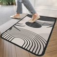 thumbnail image 4 of Brown Boho Geometric and Plant Pattern Door Rugs,Washable Non Slip Door Mats Indoor,Decorative Door Mats,Entry Mat Indoor for Entrance,Bedroom,Kitchen,Bathroom,30"x17", 4 of 6