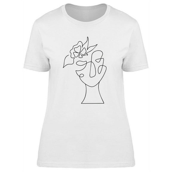 Abstract Woman Face T-Shirt Women -Image by Shutterstock, Female Small