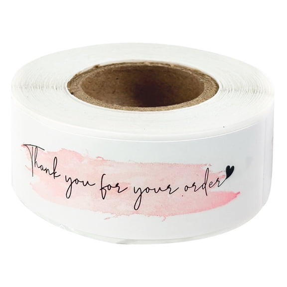 120pcs Thank You for Your Order Sticker 1x3 Inch Labels for Envelope Sealing