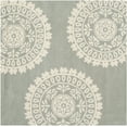 thumbnail image 2 of SAFAVIEH Bella Lucinda Medallion Geometric Wool Area Rug, Grey/Ivory, 5' x 5' Square, 2 of 7
