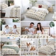 thumbnail image 6 of Yellow Grey Plaid Bedding 3 Piece Duvet Cover Set Queen Size, Farmhouse Burlap Spring Floral Birds Soft Microfiber Comforter Cover with Zipper Closure & Pillowcases, FadeResistant Quilt Cover, 6 of 9