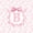 Pink B, variant on Feelyou Rose B Initial Queen Comforter Set for Girls Kids, Reteo Princess Bow Bedding Comforter Set, Pink White, Pink Reversible, 3 Pieces
