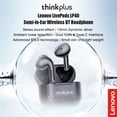 thumbnail image 6 of Htovila LivePods LP40 Semi-in-ear Earphones BT 5.0 Headphones True Wireless Earbuds with Touch Control Hands-Free&nbsp;Call Stereo Sound Noise Canceling Waterproof Binaural Design Headsets, 6 of 7
