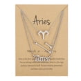 thumbnail image 1 of Twelve Constellations Gold Clavicle Necklace Set with Paper Card for Women Friendship Pendant, 1 of 2
