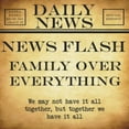 thumbnail image 2 of Greene, Taylor 12x12 Black Ornate Wood Framed with Double Matting Museum Art Print Titled - NEWS FLASH family Over Everything, 2 of 4