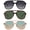 3 Black/Grey+brown Tortoise/Green+clear Brown/Green & Brown, variant on YDAOWKN Aviator Sunglasses for Womens Retro Trendy Sunglasses UV400 Protection