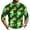 Fluorescent Green_007, variant on Halloween Themed Shirts Men Casual Funny Pumpkin Print Relaxed 3/4sleeve Crew Neck T Shirts 2026 New Trendy Comfortable Vintage Lightweight Tops Purple Pink XXL