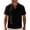 Black, variant on Men's Mesh Printed Cuba Collared Shirts Solid Breathable Short Sleeve Tops Button Down Refreshing Stylish Casual Beach Vacation Party Tees White XL