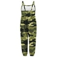 thumbnail image 4 of Toddler Baby Girls One Piece Jumpsuits Sleeveless Strap Camo Rompers Summer Outfits with Pockets (1-2 Years, Green), 4 of 5