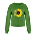 thumbnail image 3 of Yuannlog Women Tshirts Casual Long Sleeve Sunflowers Print Round Neck Loose Tops Oversized Graphic Workout Tops, 3 of 4