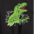 thumbnail image 3 of Instant Message - T-Rex Ripping Out Of Shirt - Toddler & Youth Crewneck Fleece Sweatshirt, 3 of 6