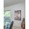 thumbnail image 5 of "Flamingo Reflection" Painting Print on Brushed Aluminum, 5 of 5