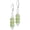 A06_Fluorite, variant on Natural Stone Dish Bead Drop Earrings,Silver Real Quartz Crystal Gemstone Dangle Earrings Beading Jewelry for Women[z2896]