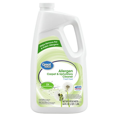 Great Value Allergen - Full Size Carpet Cleaning Formula Cleaner, 64 oz,