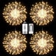 thumbnail image 5 of Dinheiro Paquete de 2 luces colgantes de fuegos artificiales, total 240 LED, 8 modos con control remoto para jardines, 5 of 5