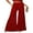 Red, variant on Fortune Women Sequin Pants High Waist Bell Bottoms Glitter Wide Leg Sparkle Flared Trousers