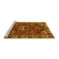 thumbnail image 2 of Ahgly Company Machine Washable Indoor Round Persian Yellow Traditional Area Rugs, 8' Round, 2 of 4