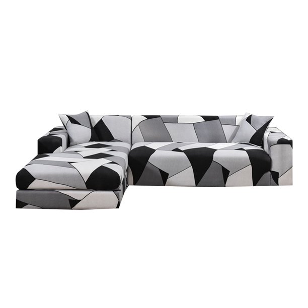 Funda de sofá CUBIERTA de SOFA CUBIERTA ELASTICADA SQUEL POLYSTER SEAVOWERLIPLIP para LA de OFICINA - Cuatro asientos a Cuatro asientos a Magideal Funda de sofá