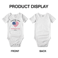thumbnail image 3 of Everyone Loves an American Girl Cute Baby Romper Bodysuit For Boy Girl (White, 12-18 Months), 3 of 5