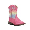 thumbnail image 2 of Roper Girls Glitter Lace Square Toe Cowboy   Mid Calf Boots, 2 of 5