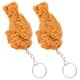 thumbnail image 5 of 2 llaveros de patas de pollo simuladas, modelo de comida falsa, llaveros para coche., 5 of 8