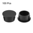 thumbnail image 2 of Uxcell Hole Plugs Black Plastic 16mm Snap in Locking Hole Tube Fasteners Cover Flush Type Panel Plugs 100Pcs, 2 of 3