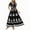Black, variant on Summer Dresses for Women 2025, Women's Summer Print Pocket Short Sleeved Dress With Flowing Beach Dress(Black,S)